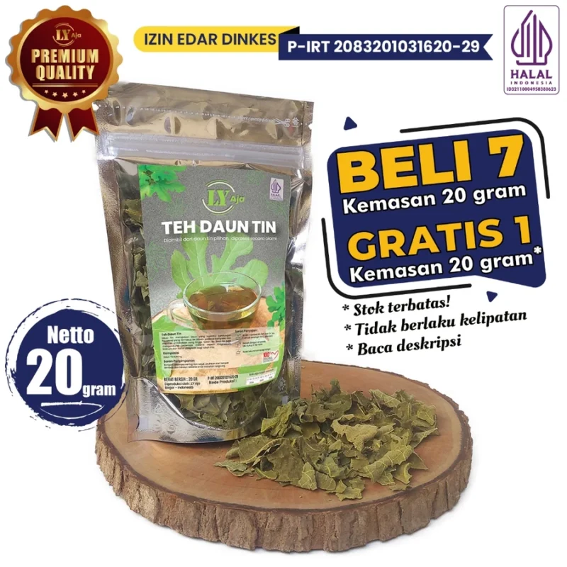 Teh Daun Tin / Ara Kering LY Aja – Fig Leaf Herbal Tea Premium Halal, Pelangsing Diet & Detoks Tubuh - Gambar 6
