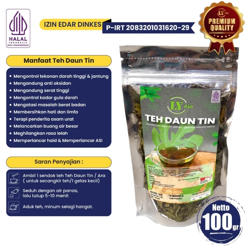 Teh Daun Tin / Ara Kering LY Aja – Fig Leaf Herbal Tea Premium Halal, Pelangsing Diet & Detoks Tubuh - Gambar 12