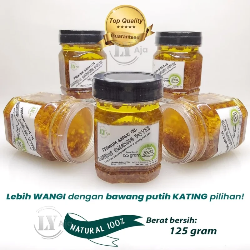 LY Aja Minyak Bawang Putih Kating Goreng Premium 100g – Garlic Oil Bumbu Penyedap Tanpa Pengawet Soto, Bakso, Mie, Tumisan, Nasi Goreng Gurih & Wangi - Gambar 5