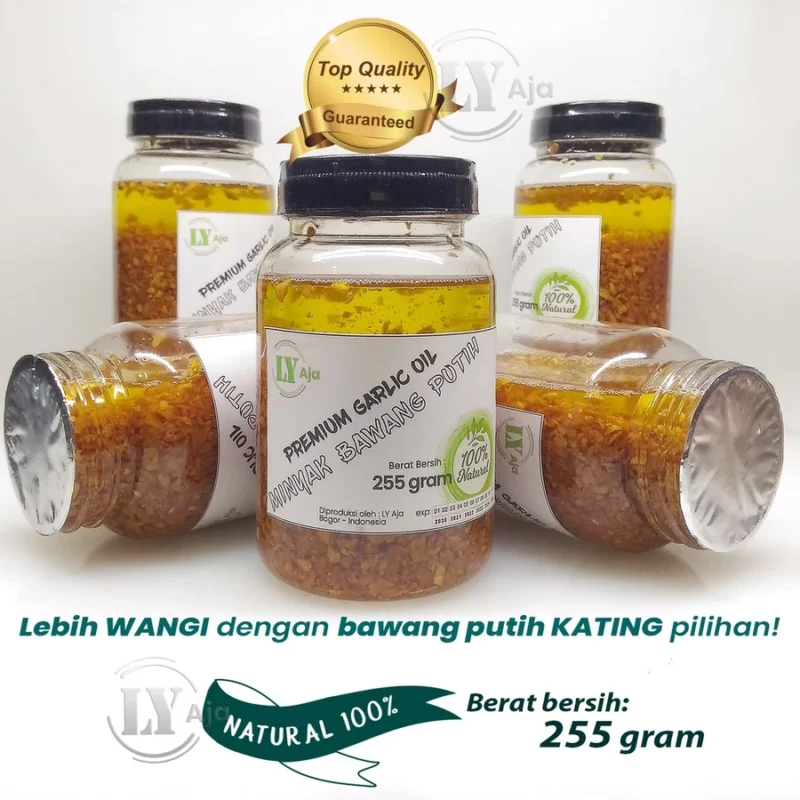 LY Aja Minyak Bawang Putih Kating Goreng Premium 250g – Garlic Oil Bumbu Penyedap Tanpa Pengawet Soto, Bakso, Mie, Tumisan, Nasi Goreng Gurih & Wangi - Gambar 4