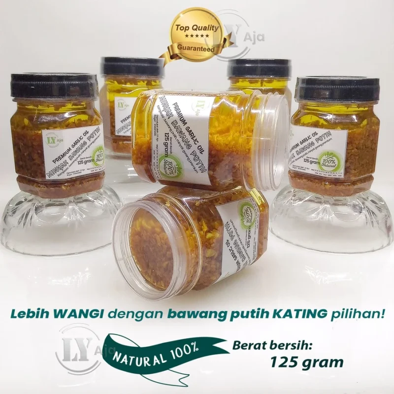 LY Aja Minyak Bawang Putih Kating Goreng Premium 100g – Garlic Oil Bumbu Penyedap Tanpa Pengawet Soto, Bakso, Mie, Tumisan, Nasi Goreng Gurih & Wangi - Gambar 4