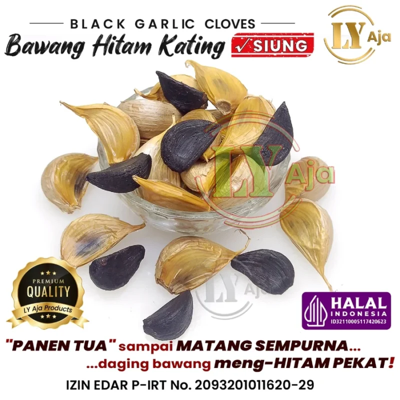 Bawang Hitam Kating Siung Premium LY Aja 500g – Black Garlic Fermentasi Alami - Gambar 3