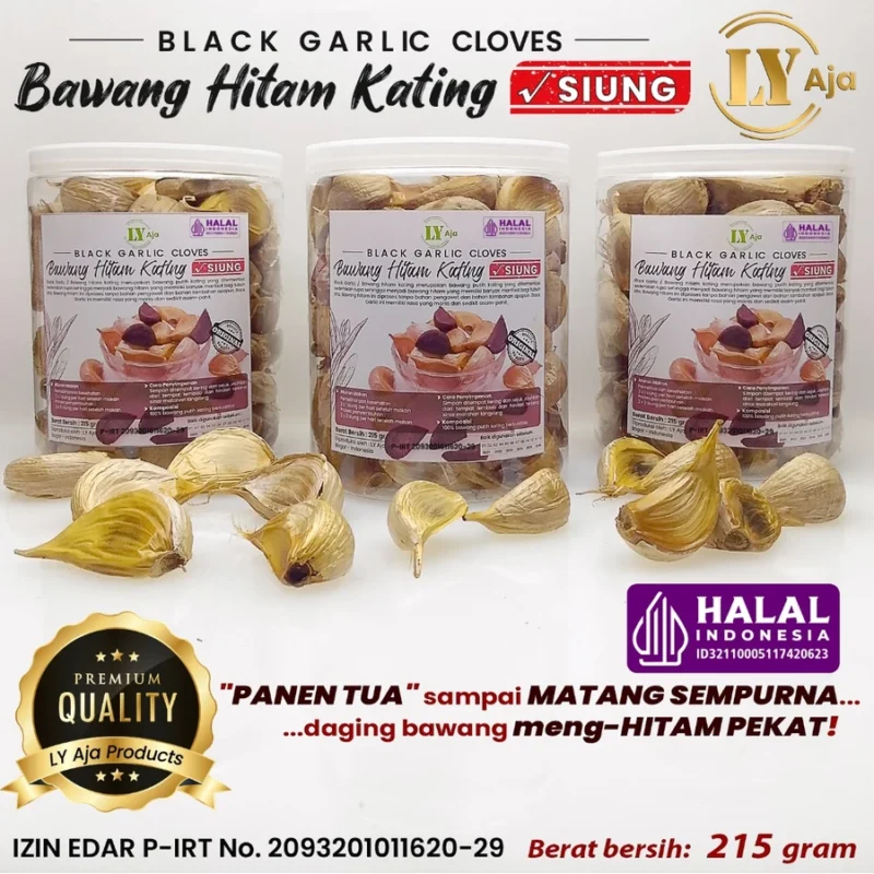 Bawang Hitam Kating Siung Premium LY Aja 250g – Black Garlic Fermentasi Alami - Image 5