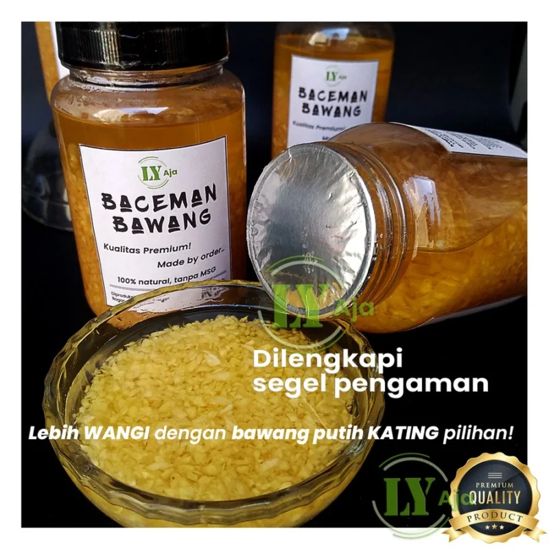 LY Aja Baceman Bawang Putih Kating 255g – Minced Garlic in Oil Tanpa Pengawet Premium - Gambar 5