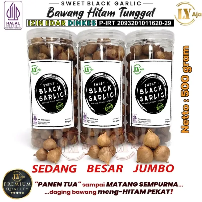 Bawang Hitam Tunggal – Super Premium, manis, lembut, kaya manfaat | LY Aja