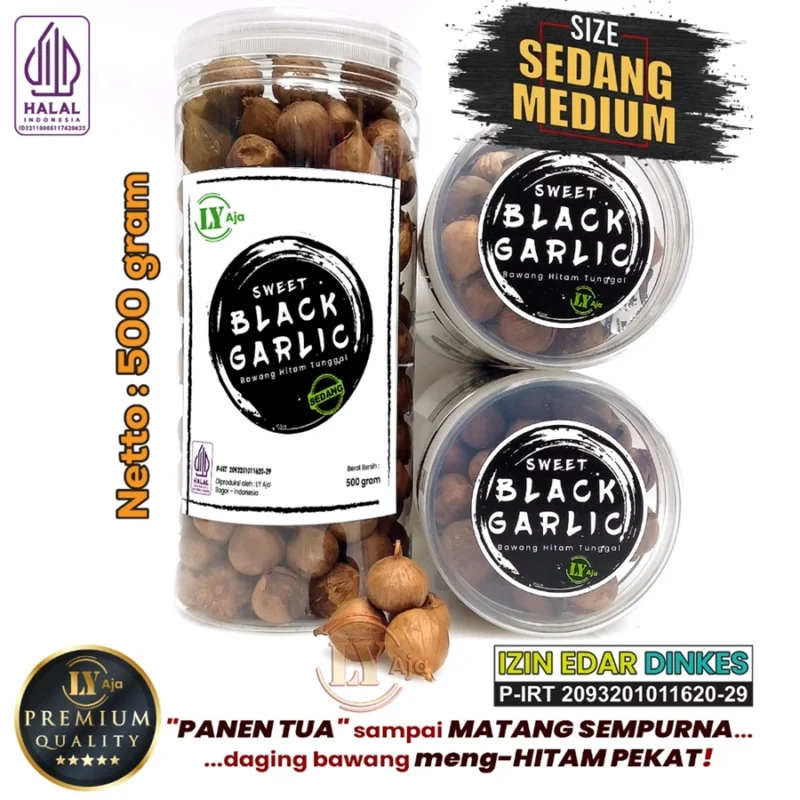 Bawang Hitam Tunggal Lanang – Super Premium, manis, lembut, kaya manfaat | LY Aja