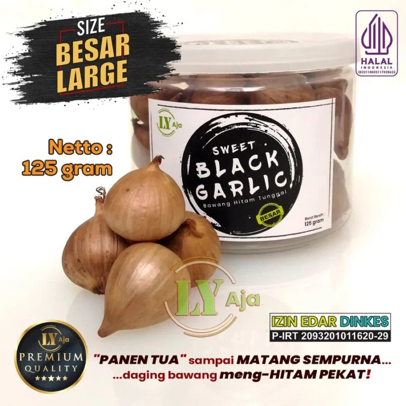 Bawang Hitam Tunggal – Super Premium, manis, lembut, kaya manfaat | LY Aja